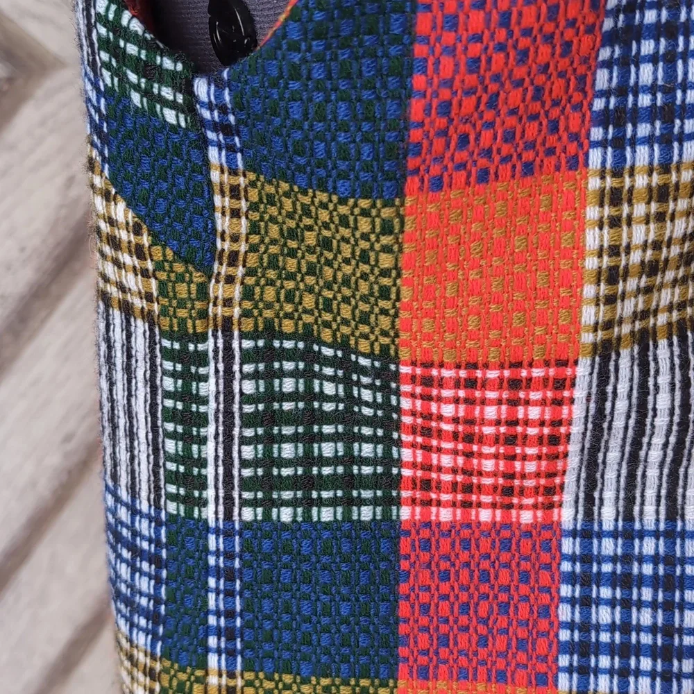 Elegant Plaid Skirt Set with Vest Vintage - Picture 14 of 15